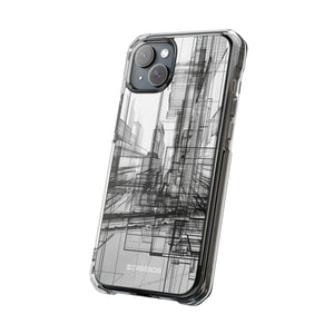 Architectural Maze - Phone Case for iPhone (Clear Impact - Magnetic)