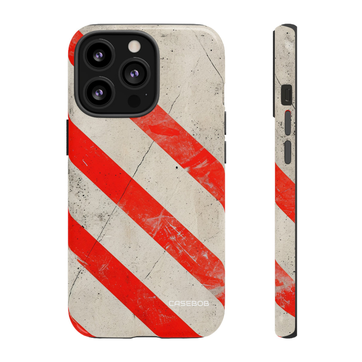 Crimson Line Minimalism - Protective Phone Case