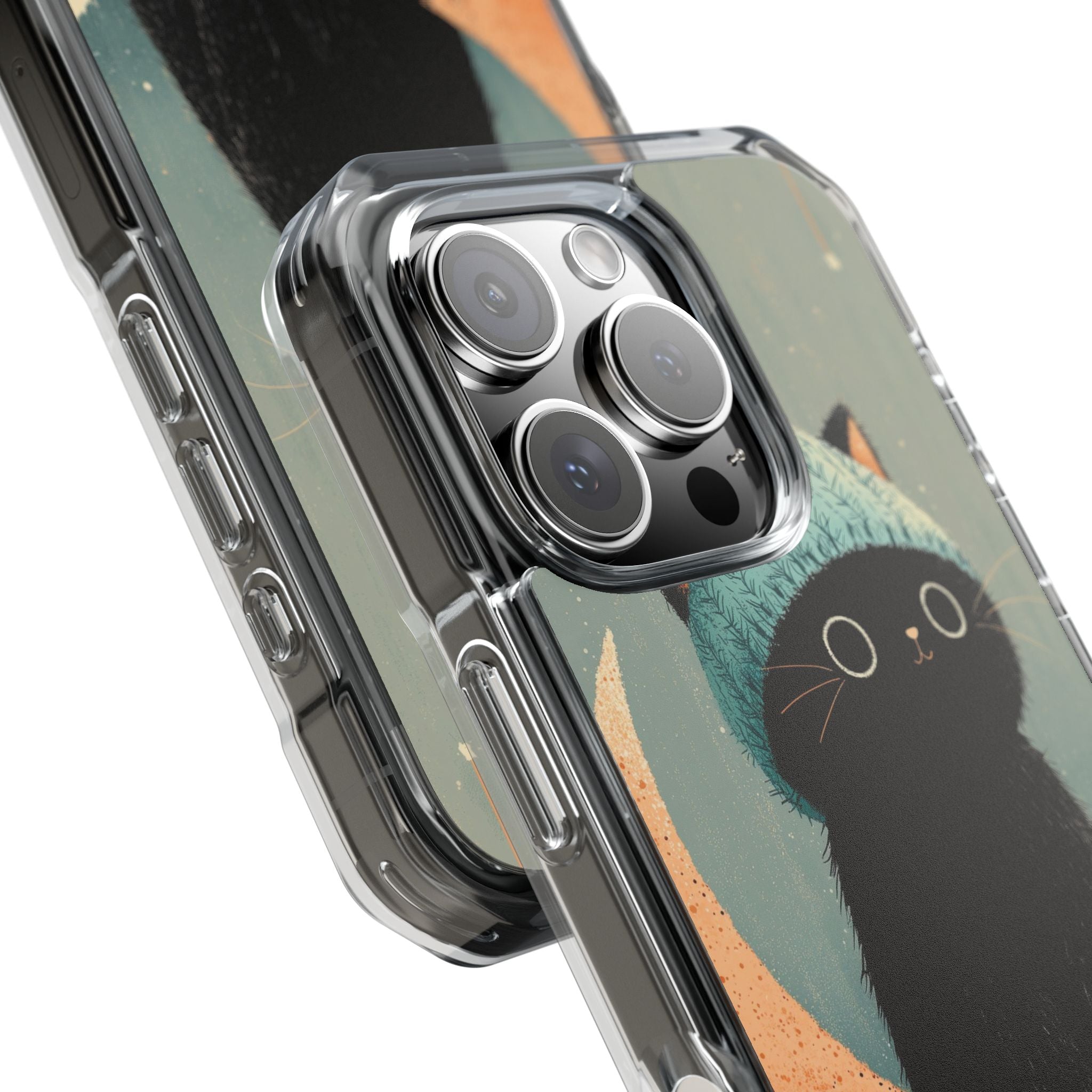 Cat Sits Dreaming iPhone Case - Impact