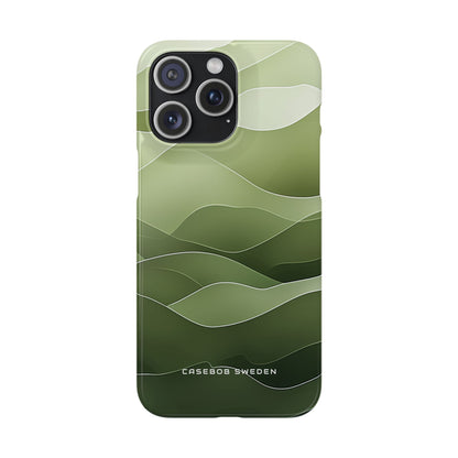 Gradient Emerald Drift iPhone 15 - Slim Phone Case