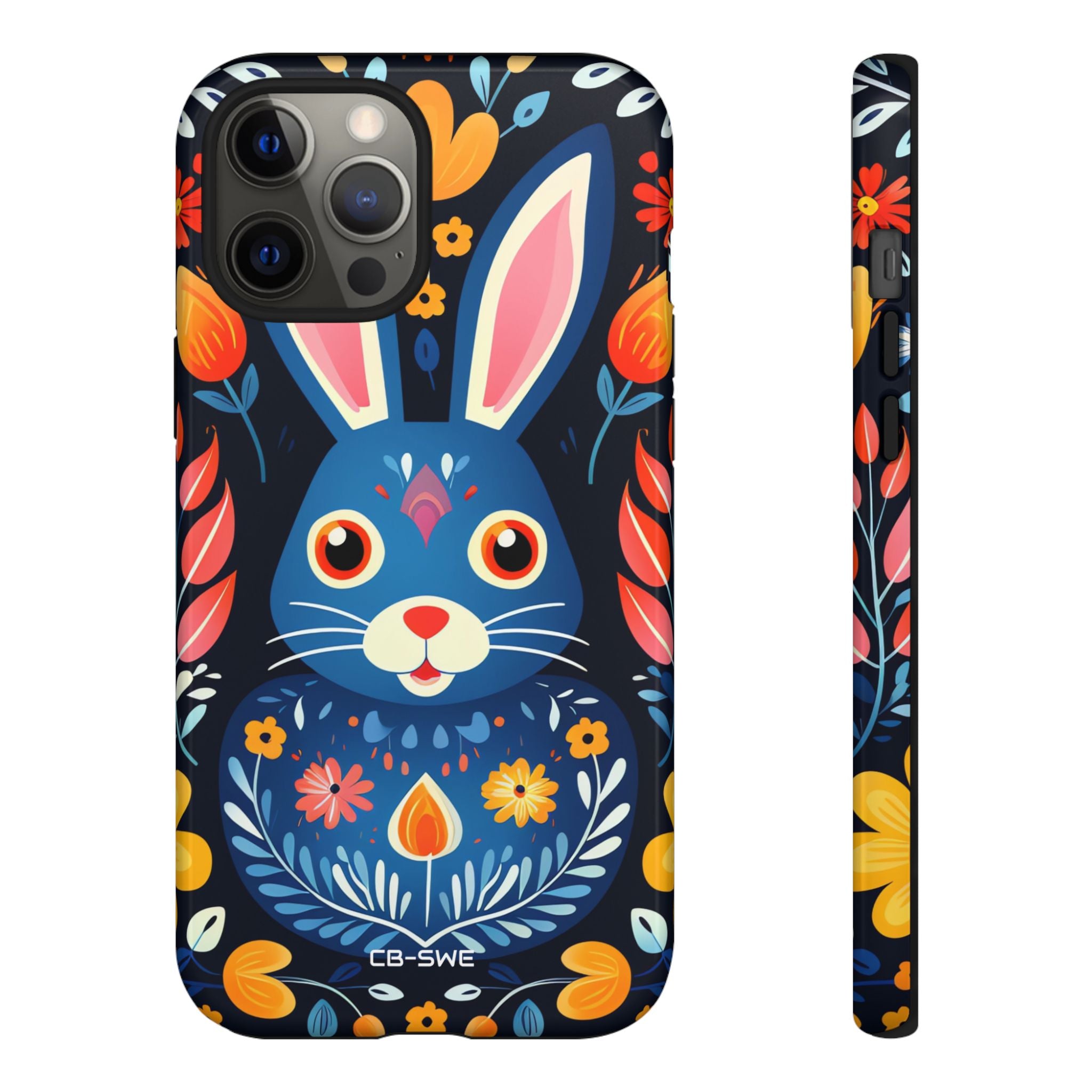 Bunny Jumps Joyfully - iPhone Case