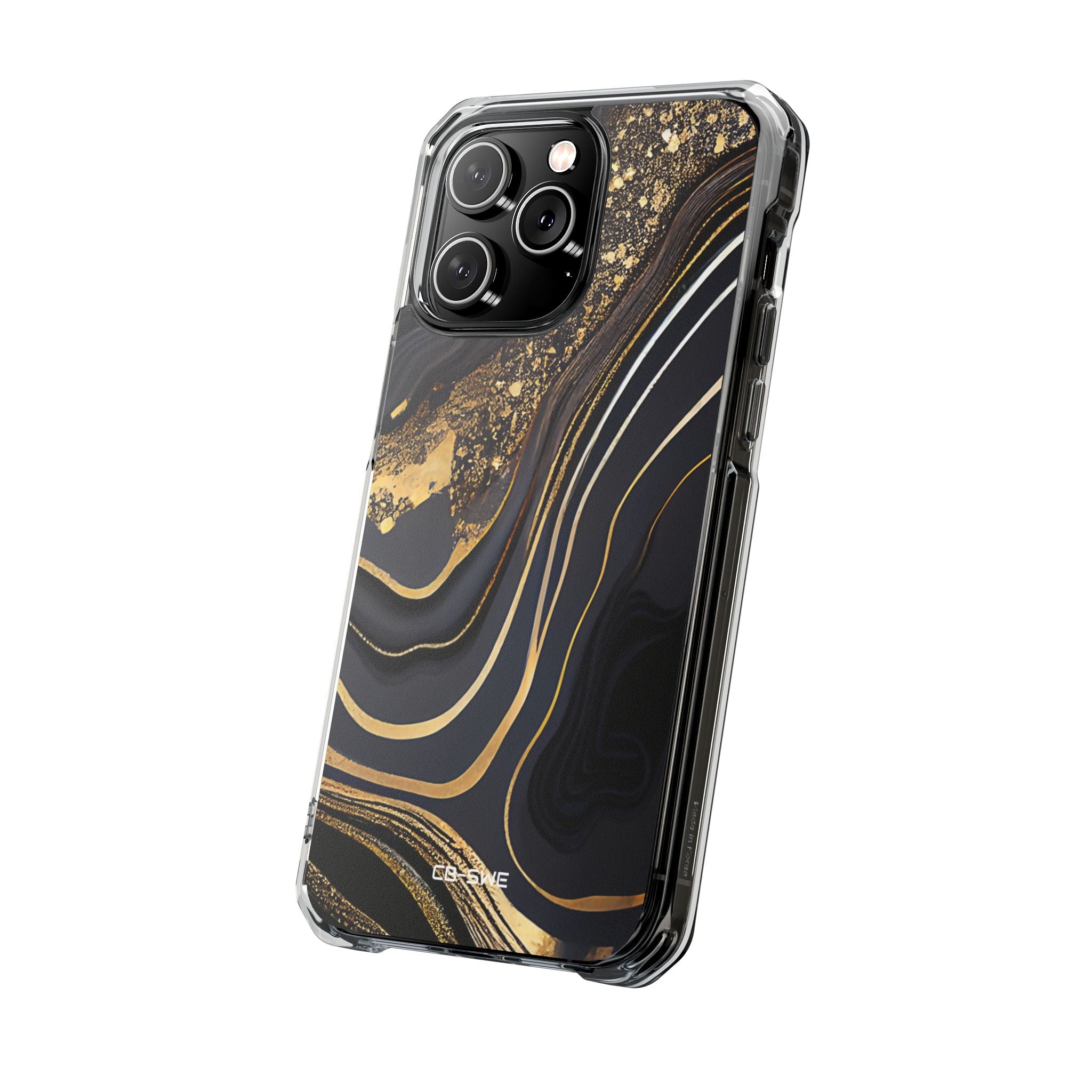 Elegant Gold Streams iPhone Case - Impact