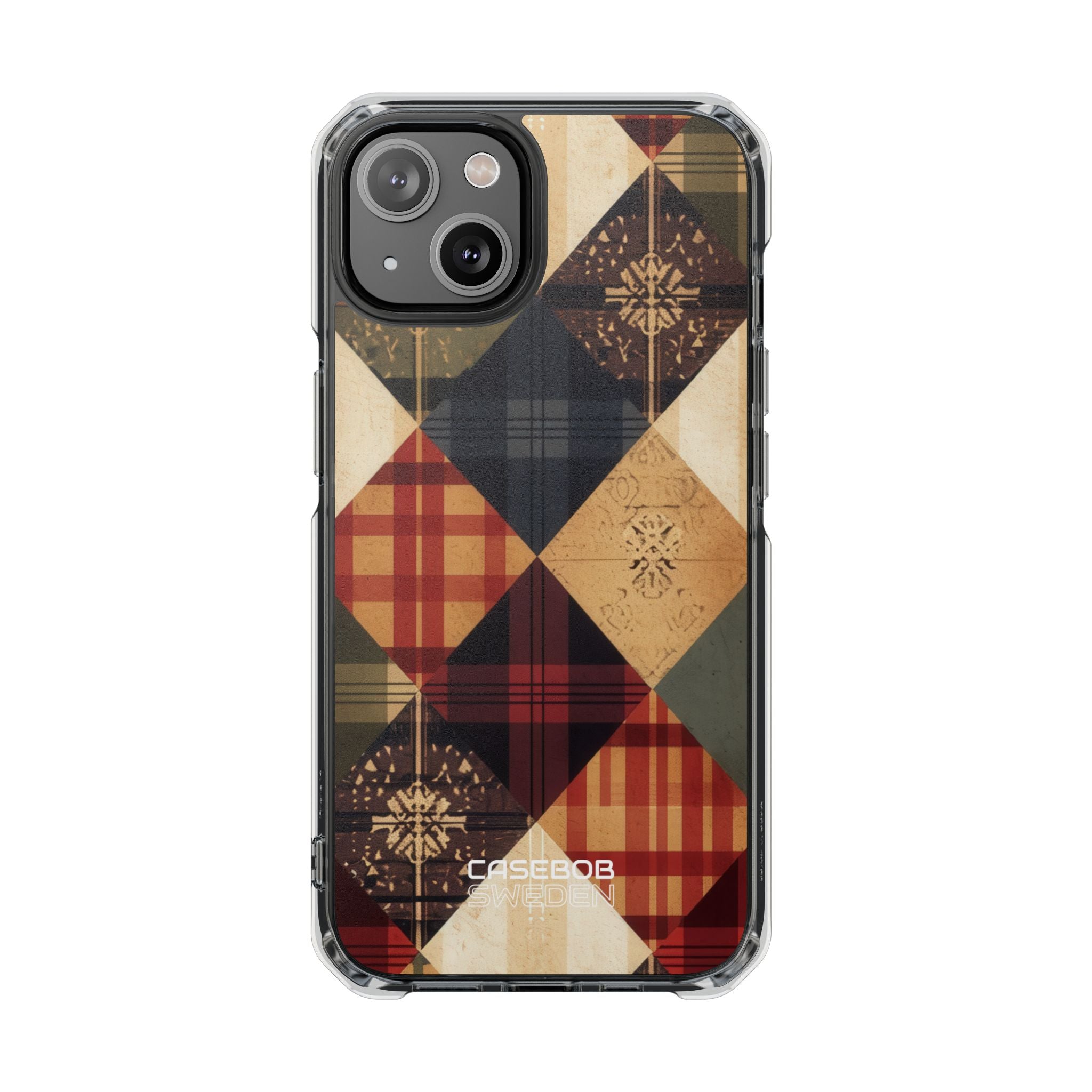 Rustic Quilt Charm iPhone 14 - Impact Clear+