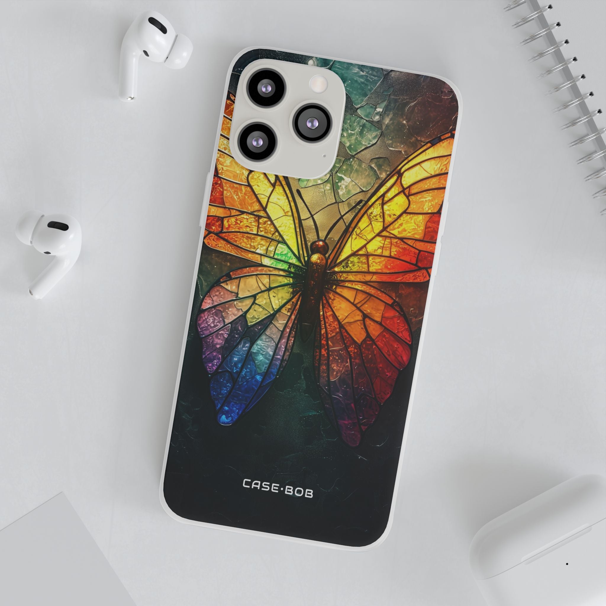 Stained Glass Butterfly iPhone 13 Pro Max - Soft