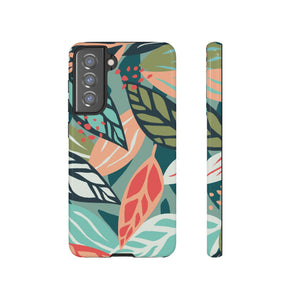 Mixed Tropical Leaf - Protective Phone Case