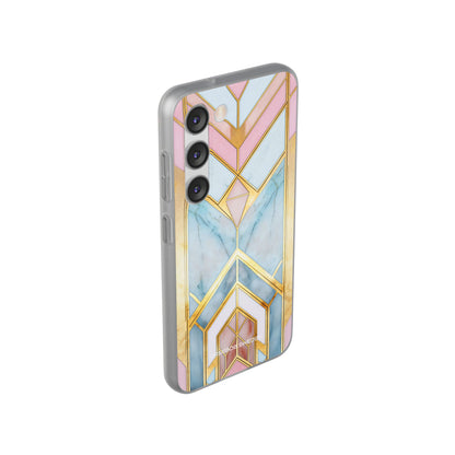 Gold Pink Art Deco - Flexi Samsung S23 Phone Case