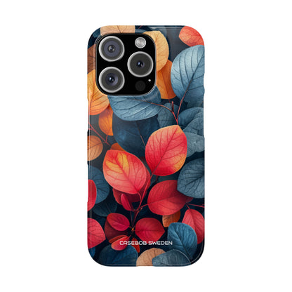 Vibrant Nature Leaves - Slim iPhone 16 Phone Case