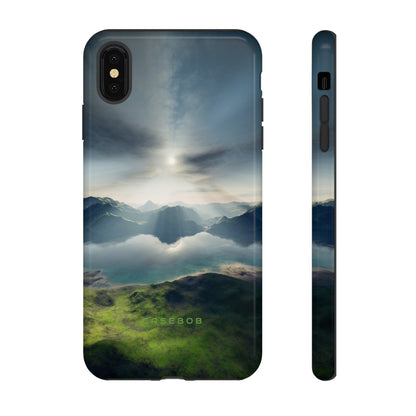 Landscape with Lake & Sun - Protective Phone Case