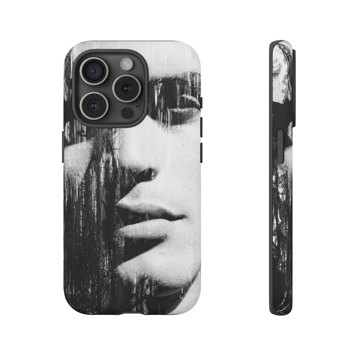 Black & White Pop Art - Protective Phone Case