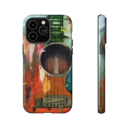 Oil painting - Guitar - Protective Phone Case