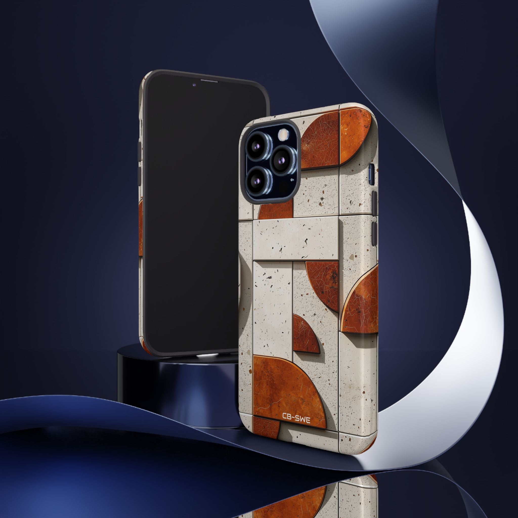 Textured Curves Emerge - iPhone Case