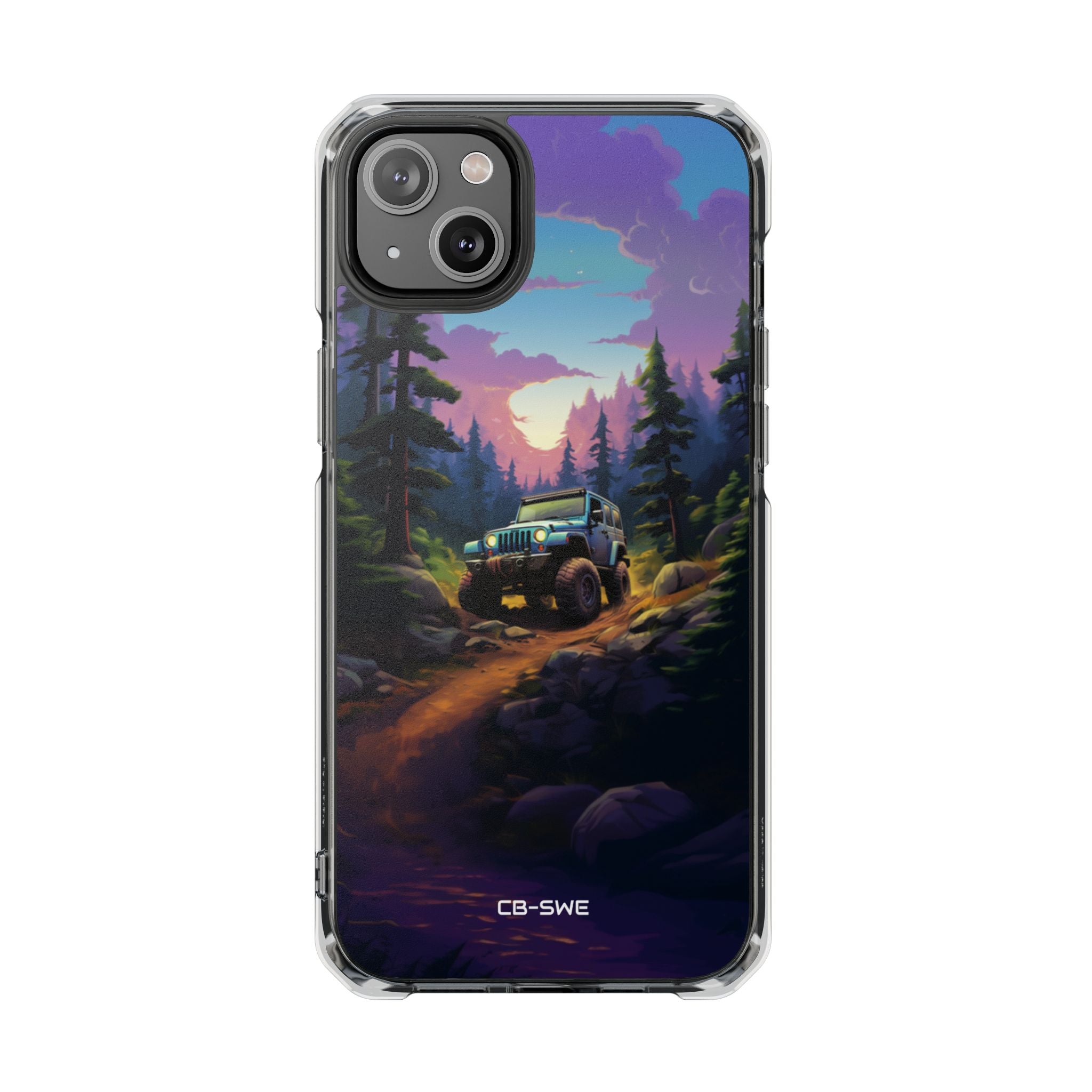 Sunset Forest Drive iPhone Case - Impact