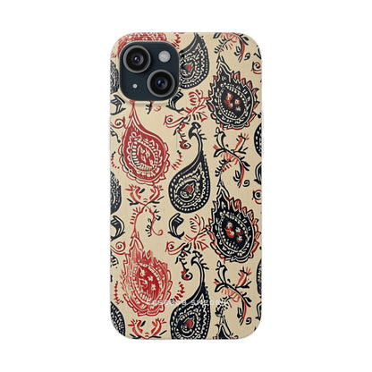 Vintage Paisley Elegance iPhone 15 - Flexi Phone Case