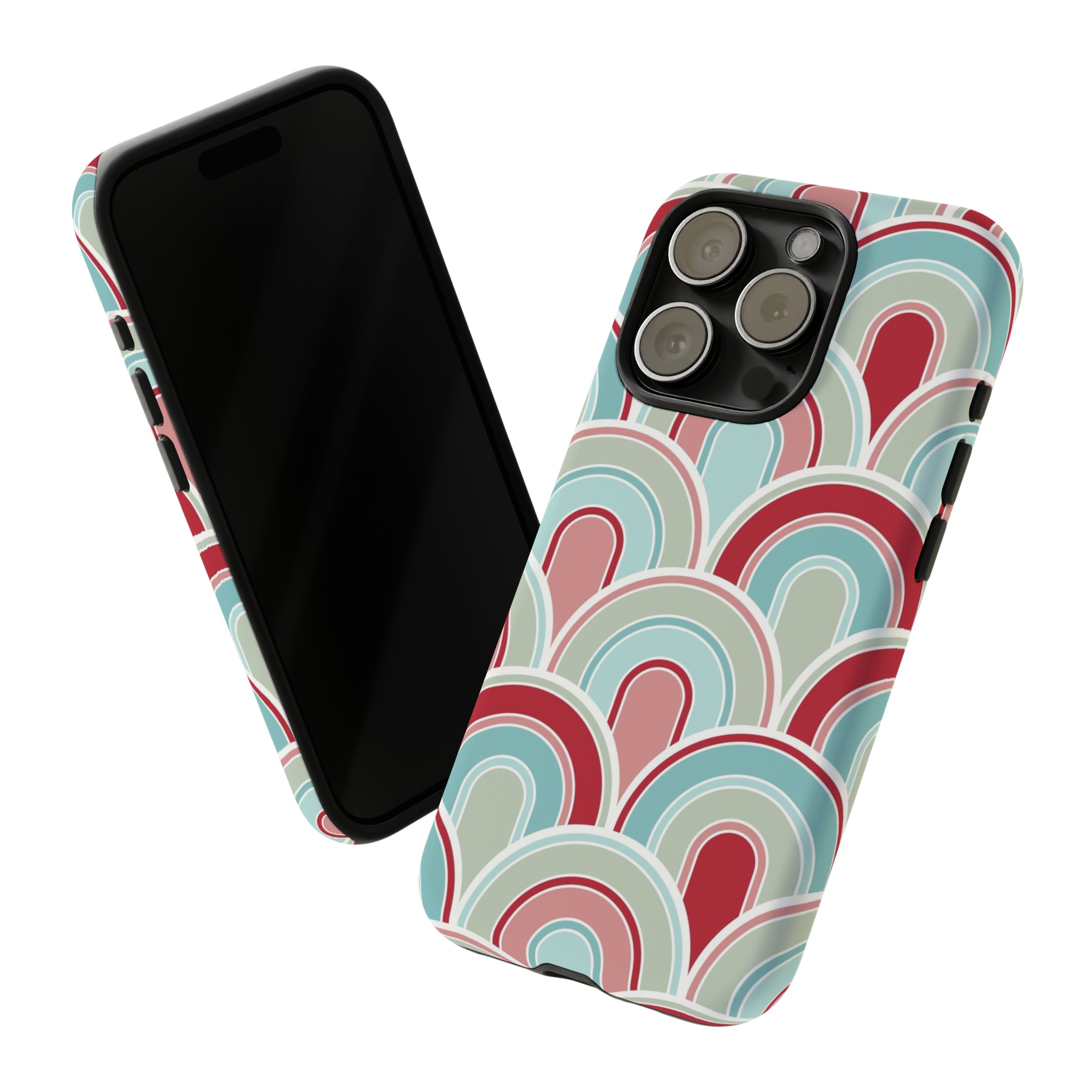 Light Blue Retro - Tough Phone Case