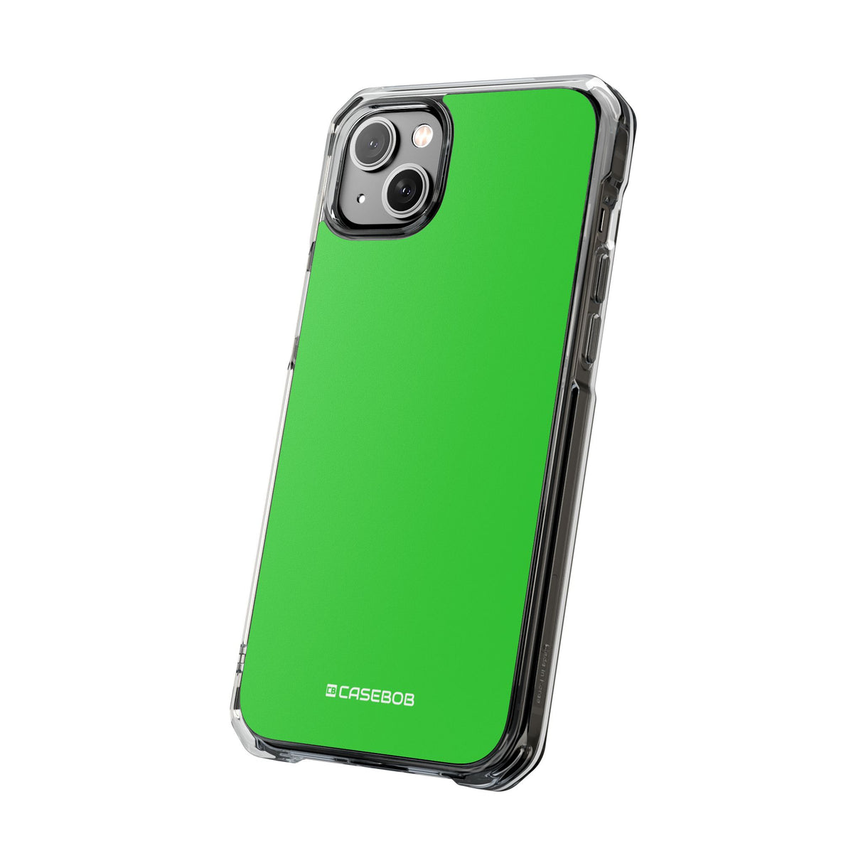 Limettengrün | Handyhülle für iPhone (Clear Impact Case – magnetisch) 