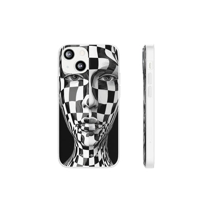 Checkered Face iPhone 13 mini Case - Soft