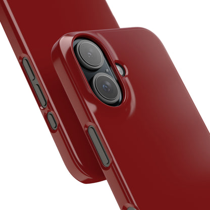 Dark Red iPhone 16 - Slim Phone Case