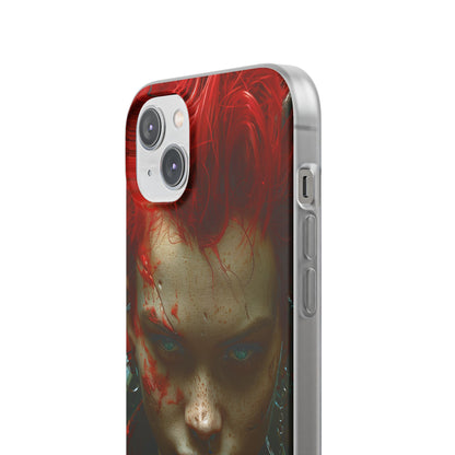 Red Spike Gaze iPhone 14 Plus Case - Soft