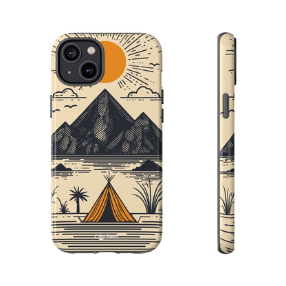 Golden Tent Awaits - iPhone Case