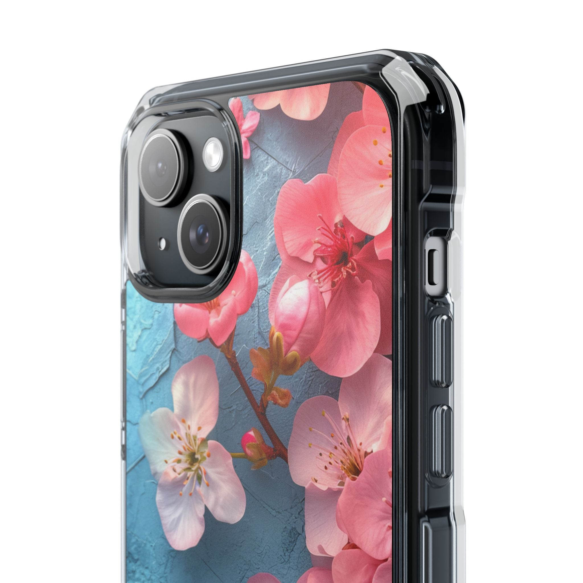 Blossom Serenity Case - Clear Impact iPhone 15 Phone Case