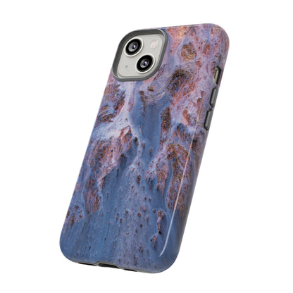 Blue Ice Ink Art iPhone Case (Protective) Phone Case