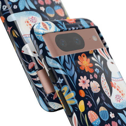 Bunnies Play Among Flowers - Google Pixel Case