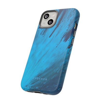 Light Blue Ink Art | Phone Case