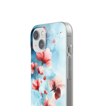 Pink Blossom Drift iPhone 14 Case - Soft