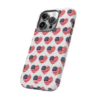 Hearts Embrace Freedom - iPhone Case