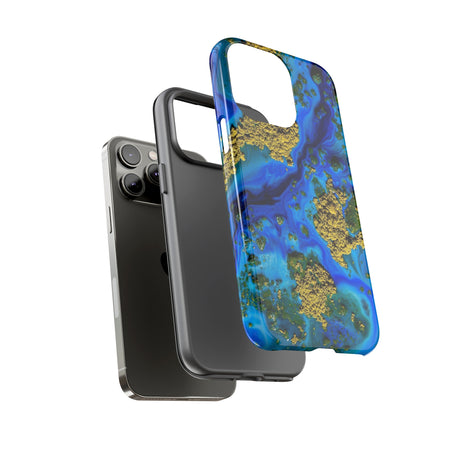 Blue Clear Ocean Ink Art iPhone Case (Protective) Phone Case