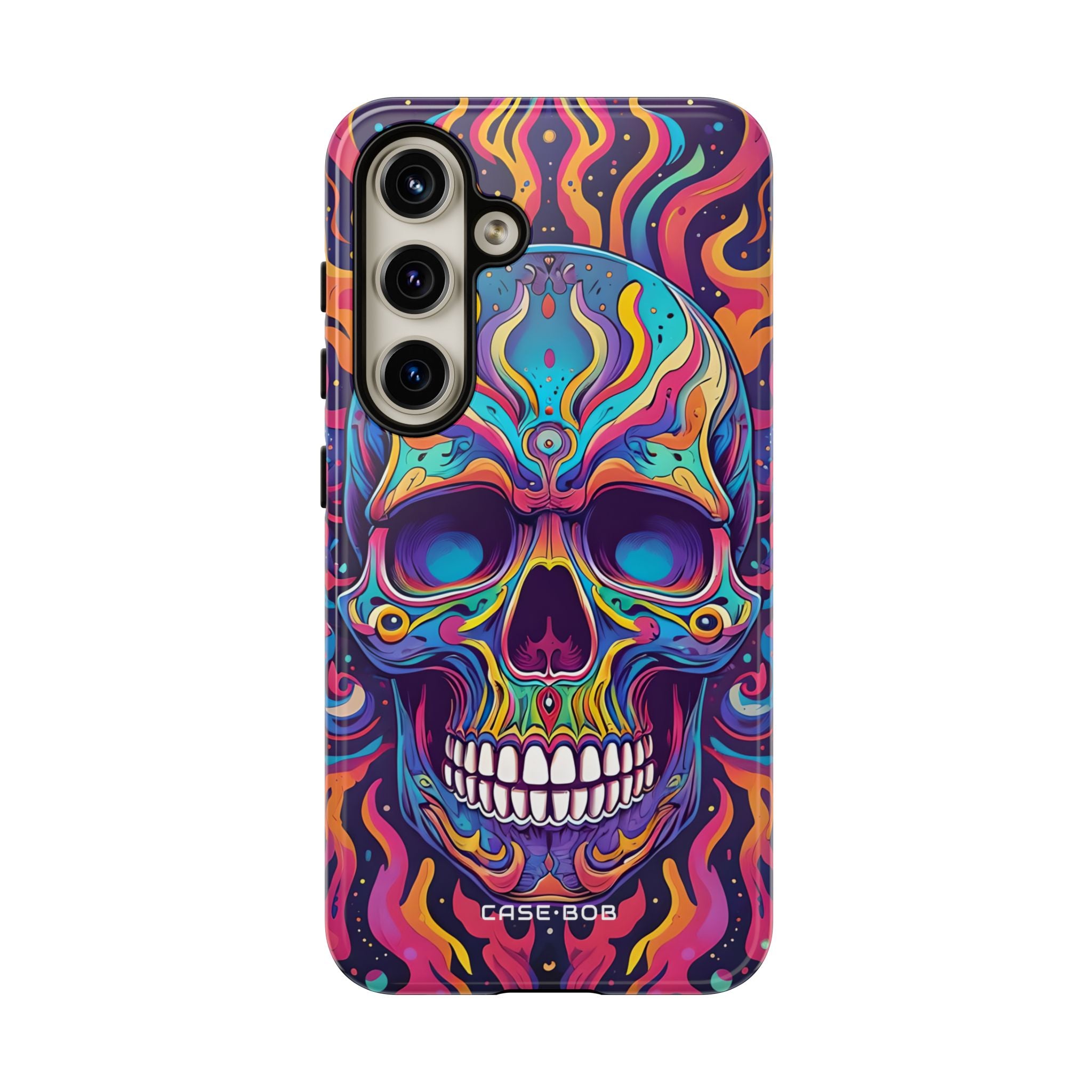 Flaming Skull Samsung S24 Case - Tough