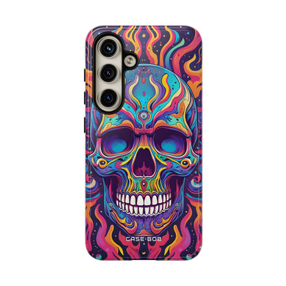 Flaming Skull Samsung S24 Case - Tough