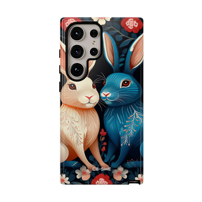 Rabbits Embrace Blossoms - Samsung Case