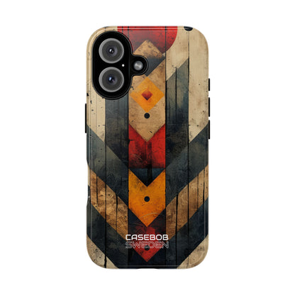 Geometric Fire Rise iPhone 16 - Tough