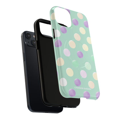 Pastel Polka Dots - Tough + MagSafe® iPhone 14 Phone Case