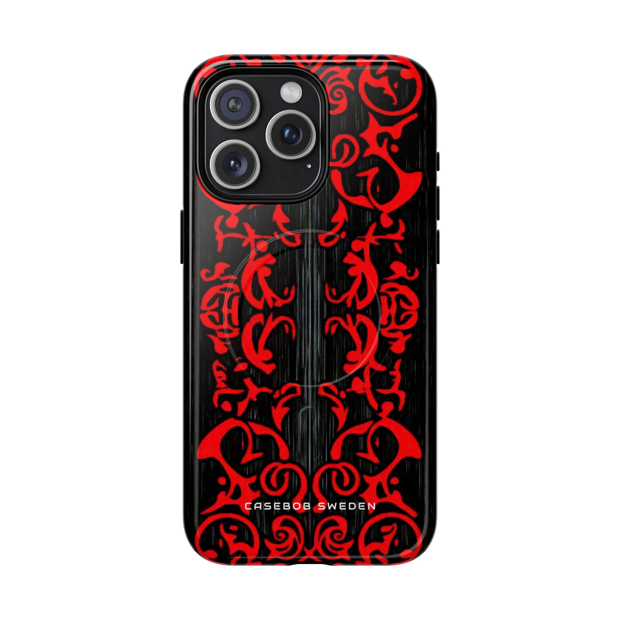 Gothic Crimson Symmetry iPhone 15 | Tough+ Phone Case