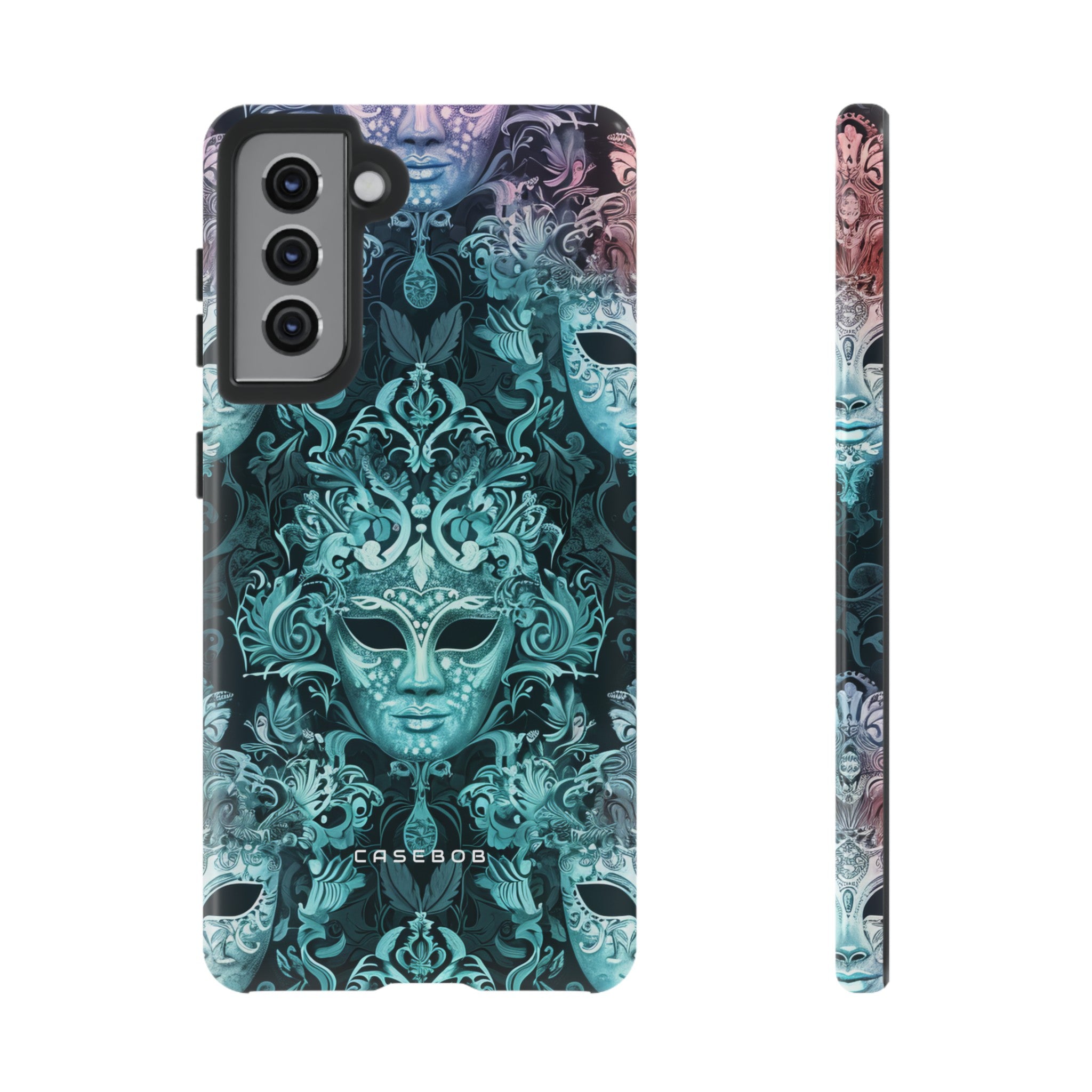 Venetian Mask Pastel Elegance - Protective Phone Case