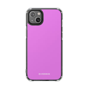 Violett | Handyhülle für iPhone (Clear Impact Case - Magnetisch) 