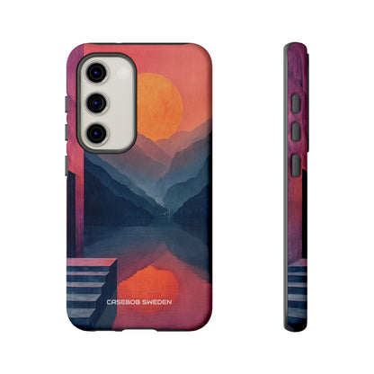 Surreal Sunset Landscape - Tough Samsung S23 Phone Case