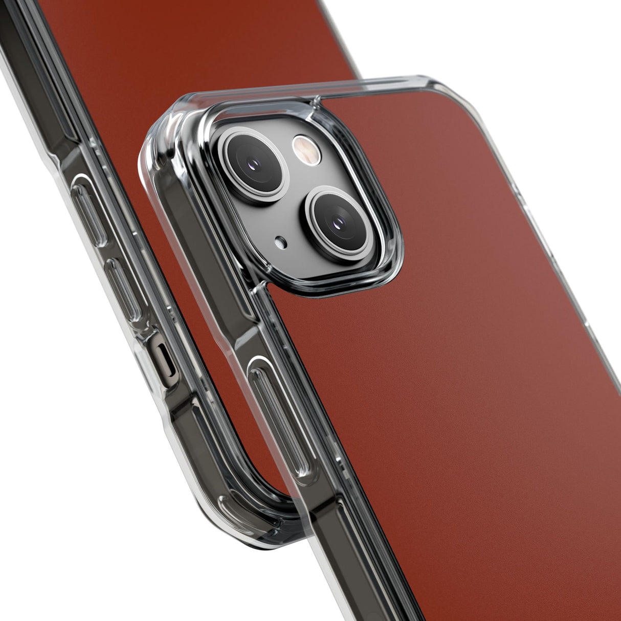 Orange Red | Phone Case for iPhone (Clear Impact Case - Magnetic)