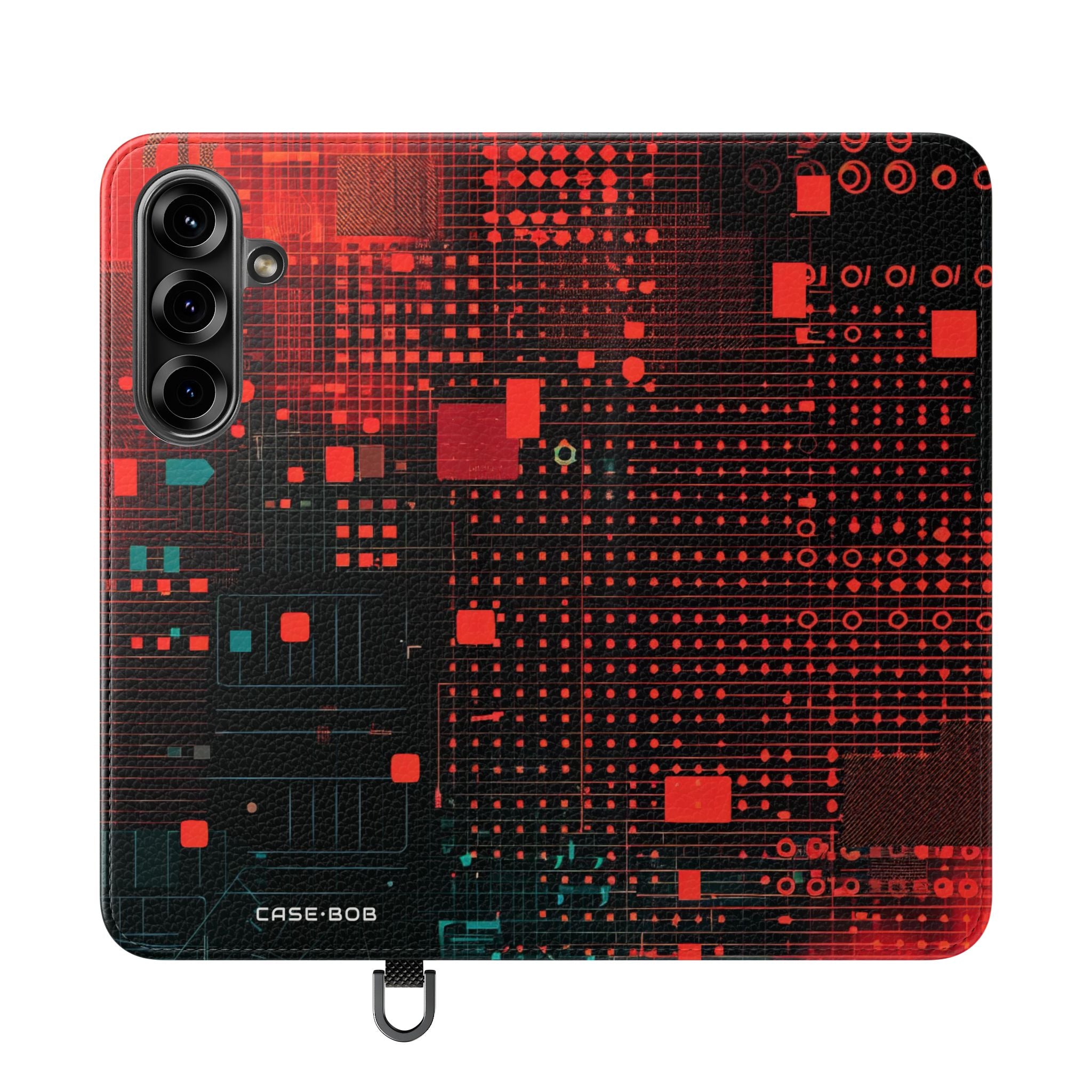 Crimson Circuit - Samsung S25 Case - Lompakko
