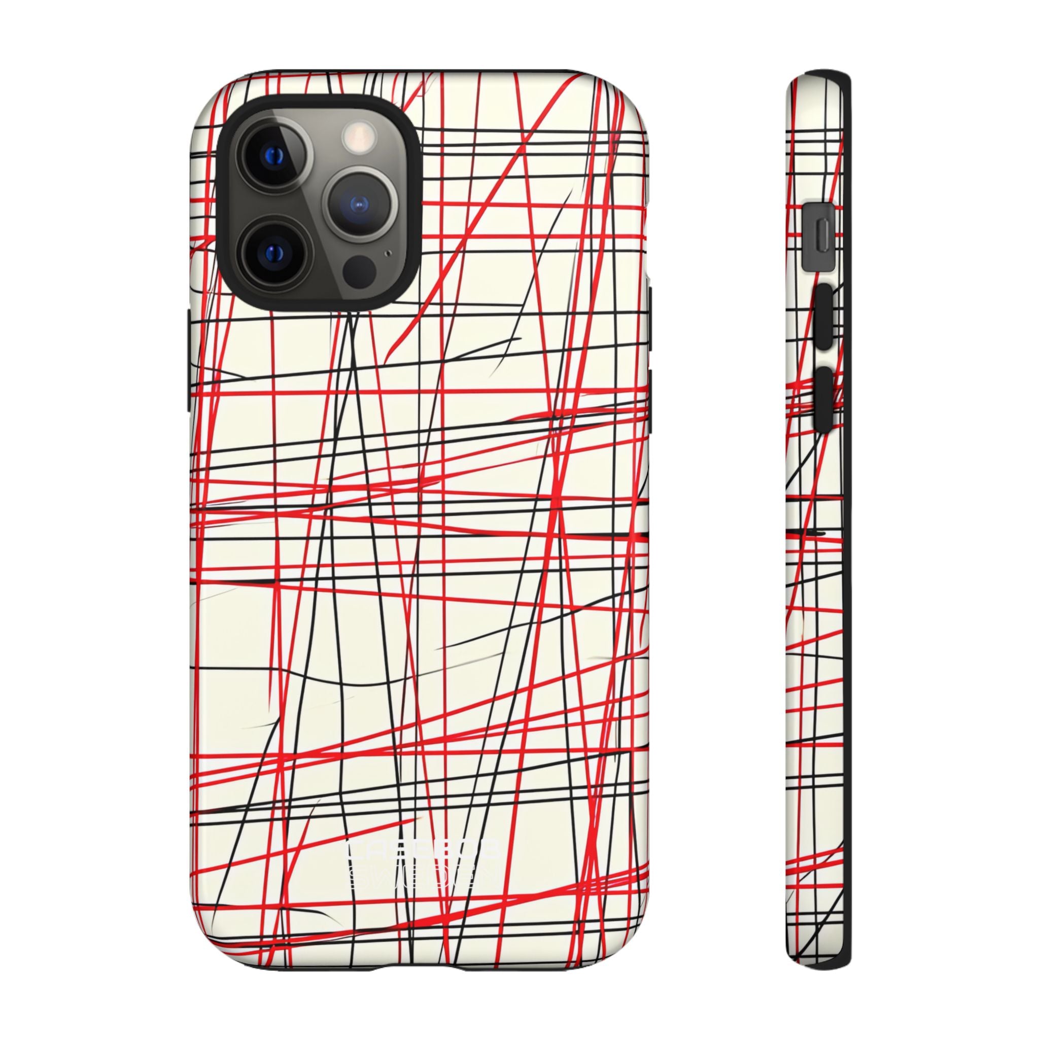Crimson Wire Tangle iPhone 12 - Tough