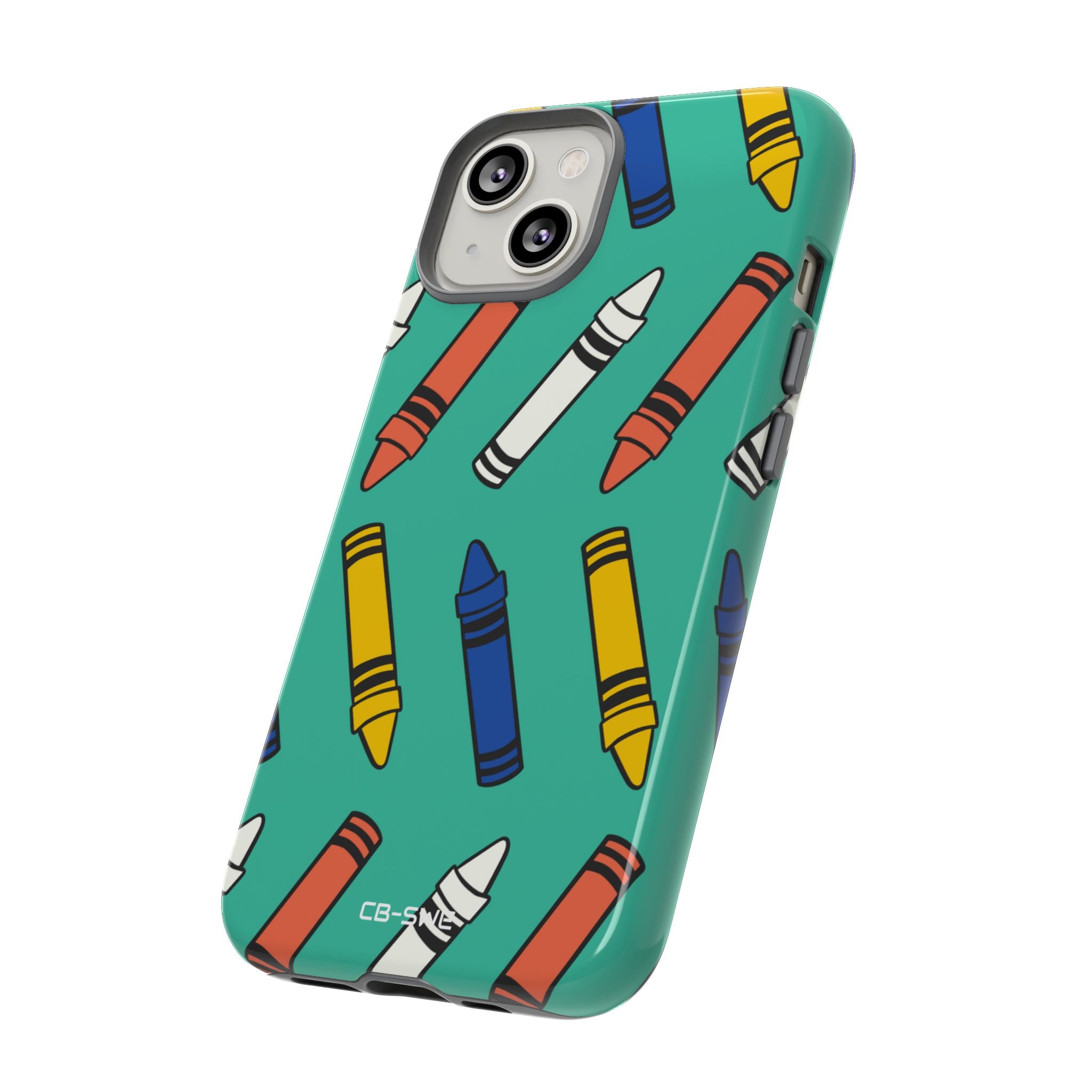 Crayons Dance Playfully - iPhone Case