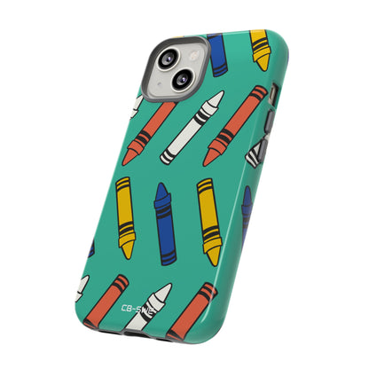 Crayons Dance Playfully - iPhone Case