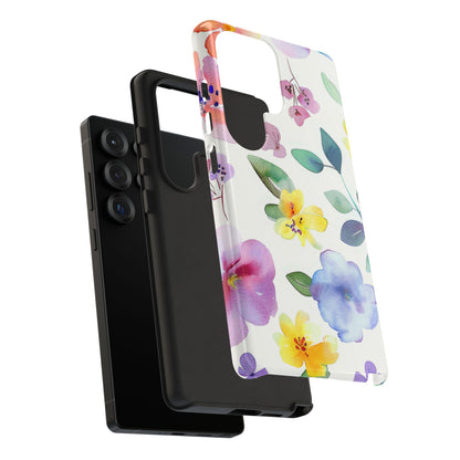 Whimsical Watercolor Florals - Samsung Case