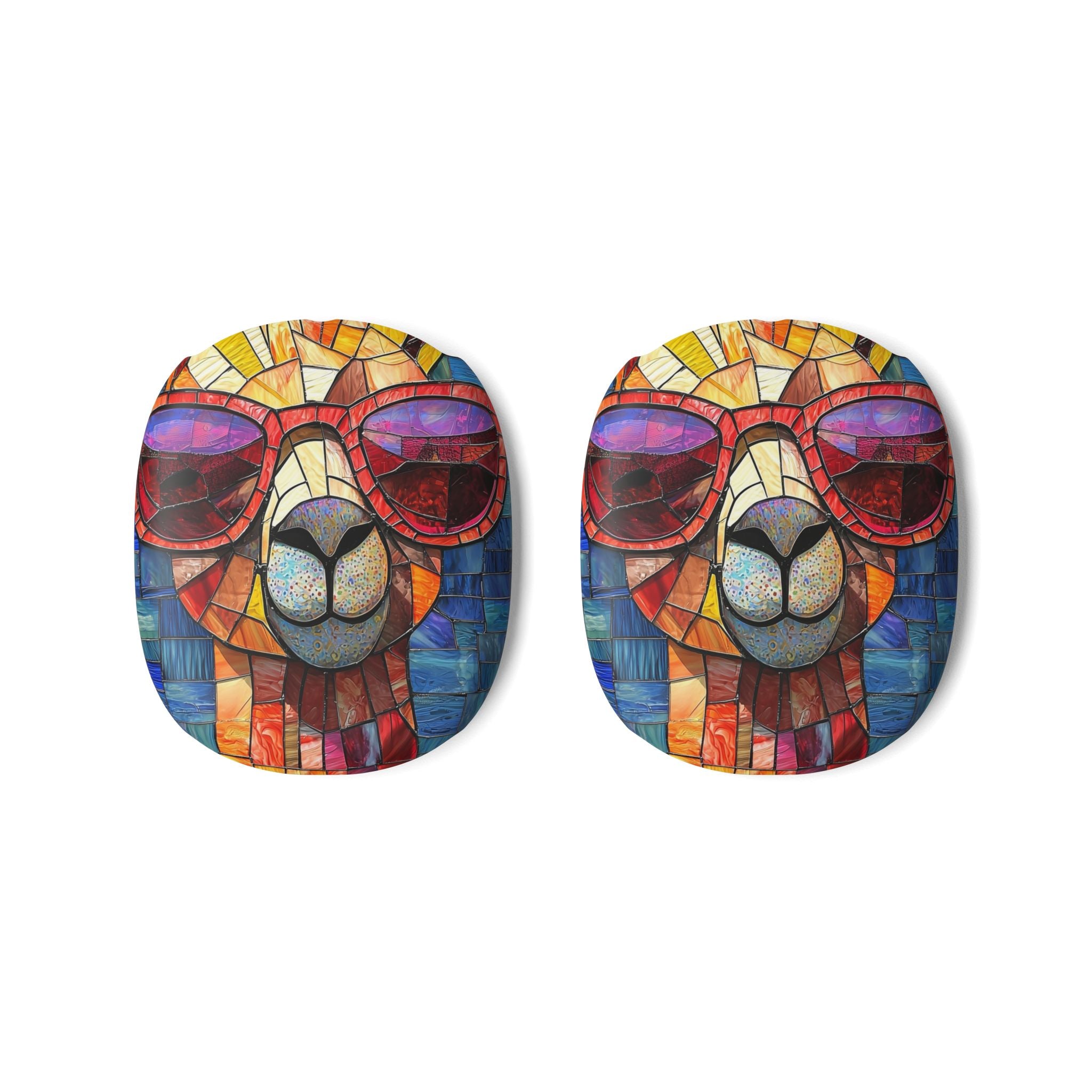 Sunglass Llama Mosaic - AirPod Max Case