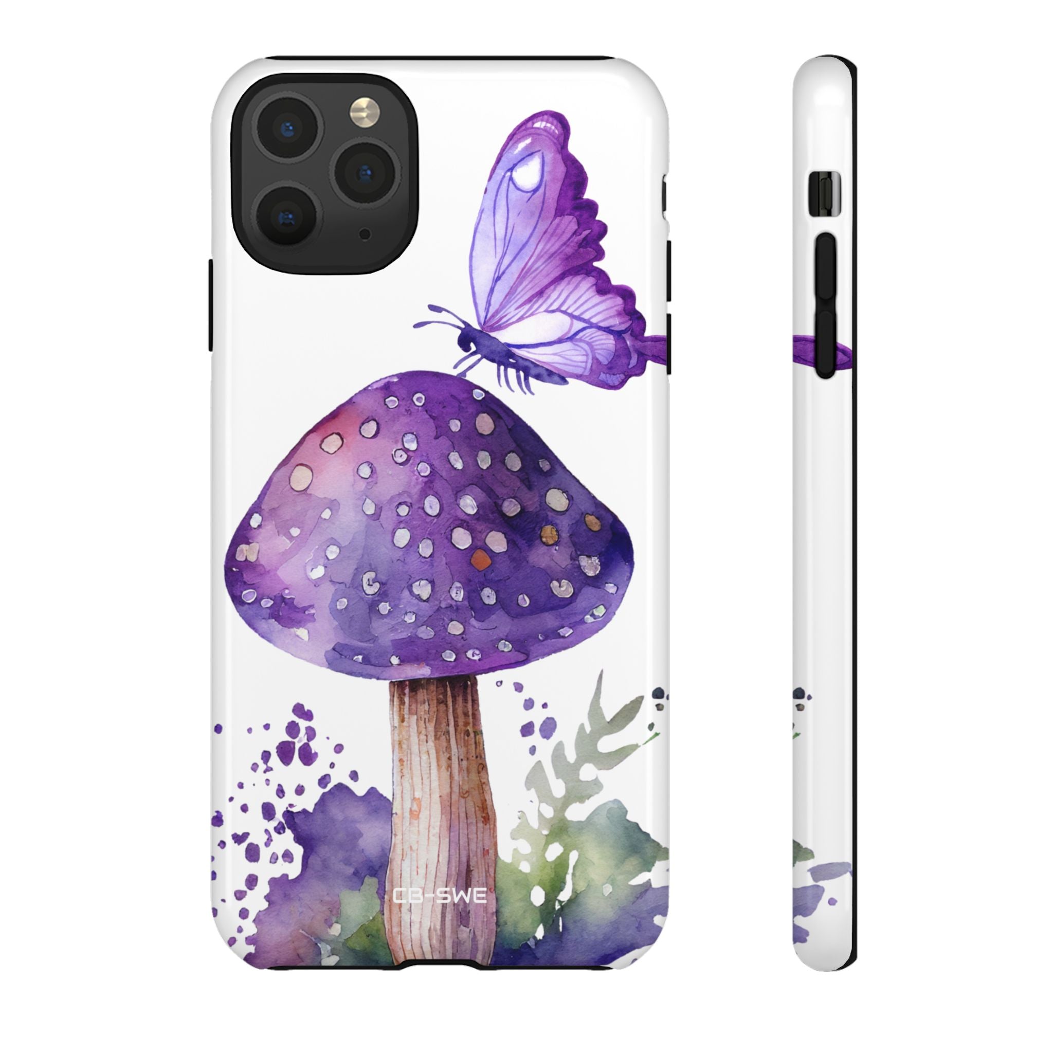 Whimsical Butterfly Perch - iPhone Case