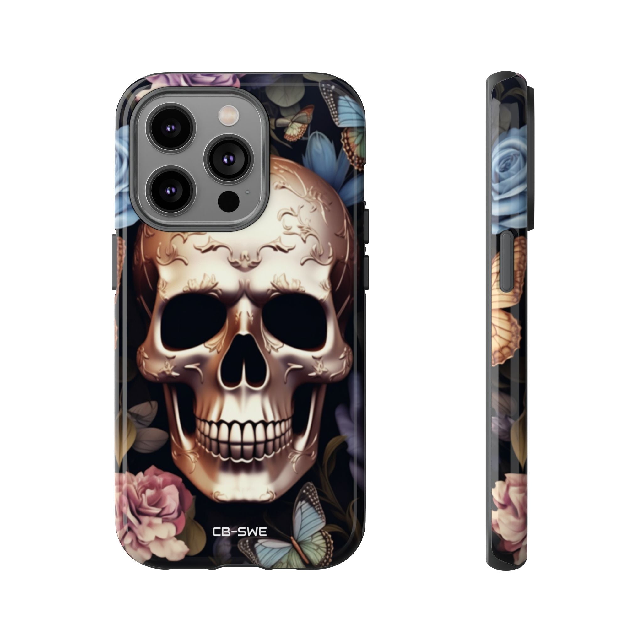 Skull Among Blossoms - iPhone Case
