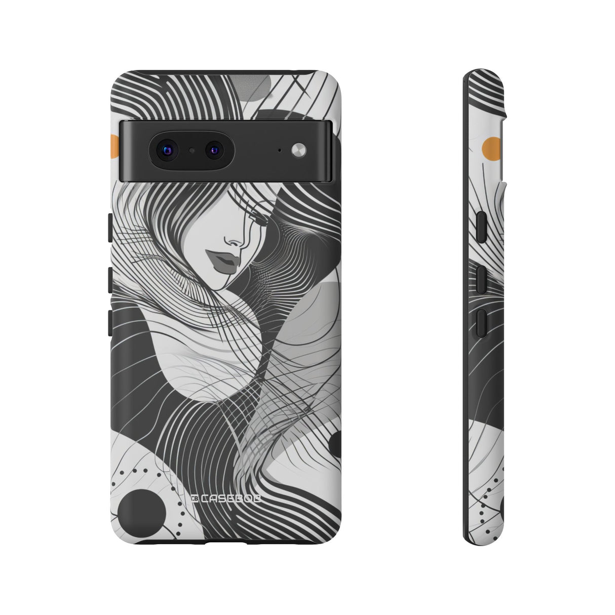 Fluid Noir Rhythm | Protective Phone Case for Google Pixel