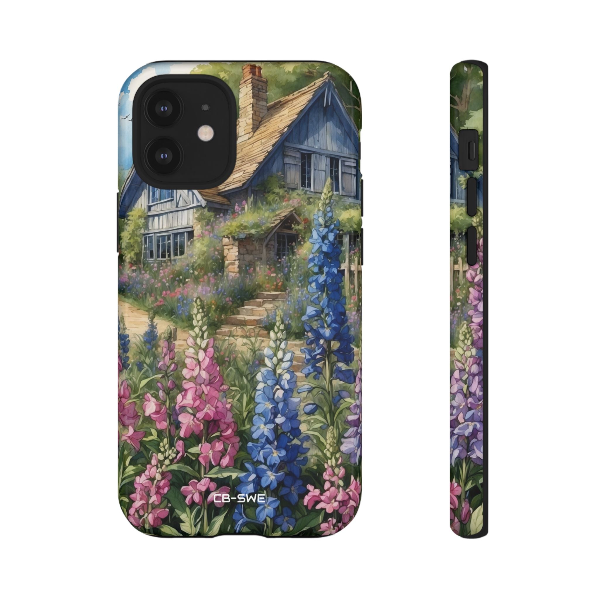 Cottage Surrounded Blossoms - iPhone Case